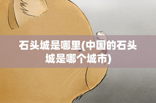 石头城是哪里(中国的石头城是哪个城市)