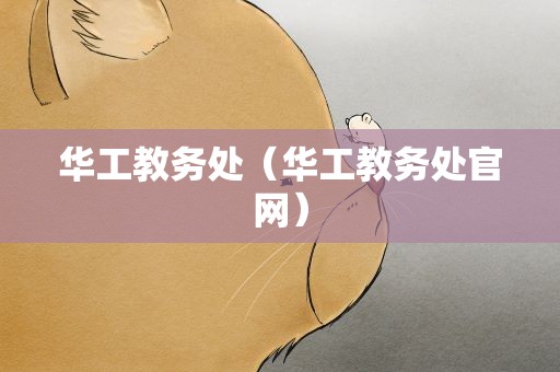 华工教务处（华工教务处官网）