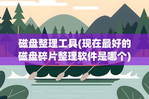 磁盘整理工具(现在最好的磁盘碎片整理软件是哪个)