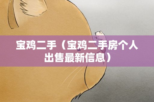 宝鸡二手（宝鸡二手房个人出售最新信息）