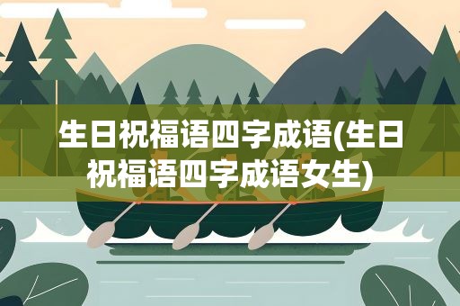 生日祝福语四字成语(生日祝福语四字成语女生)