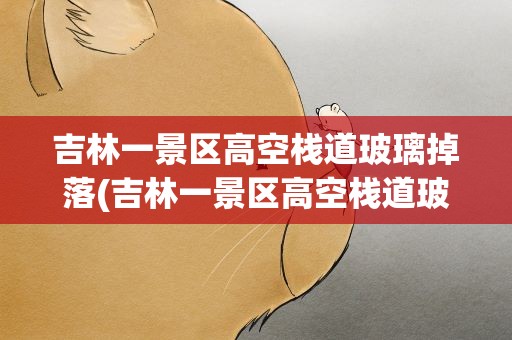 吉林一景区高空栈道玻璃掉落(吉林一景区高空栈道玻璃掉落,这是怎么回事)