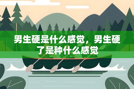 男生硬是什么感觉，男生硬了是种什么感觉