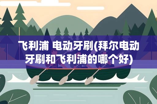 飞利浦 电动牙刷(拜尔电动牙刷和飞利浦的哪个好)