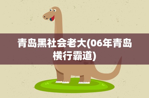 青岛黑社会老大(06年青岛横行霸道)