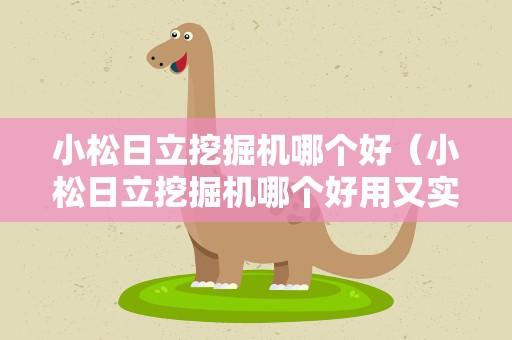 小松日立挖掘机哪个好（小松日立挖掘机哪个好用又实惠）
