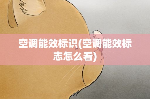 空调能效标识(空调能效标志怎么看)