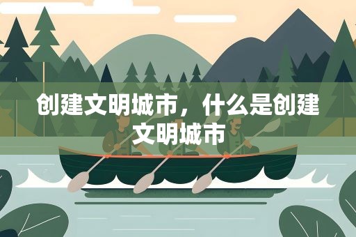 创建文明城市，什么是创建文明城市