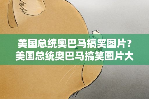 美国总统奥巴马搞笑图片？美国总统奥巴马搞笑图片大全