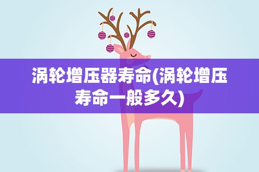 涡轮增压器寿命(涡轮增压寿命一般多久)