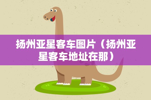 扬州亚星客车图片（扬州亚星客车地址在那）