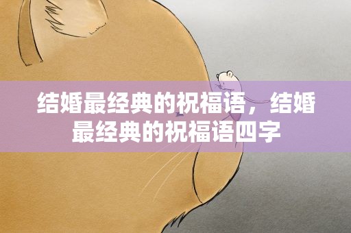 结婚最经典的祝福语，结婚最经典的祝福语四字