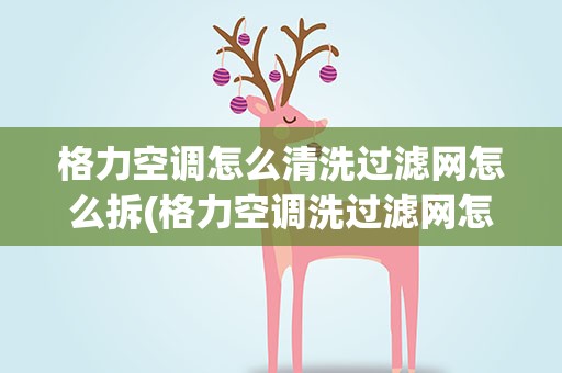 格力空调怎么清洗过滤网怎么拆(格力空调洗过滤网怎么拆洗)