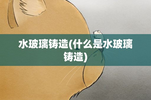 水玻璃铸造(什么是水玻璃铸造)