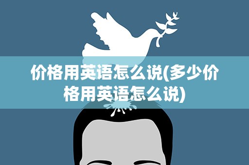 价格用英语怎么说(多少价格用英语怎么说)