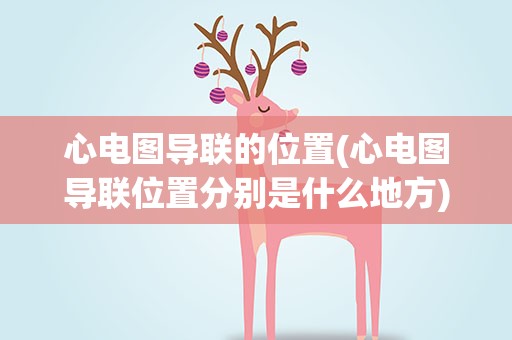 心电图导联的位置(心电图导联位置分别是什么地方)