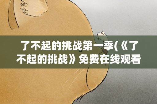 了不起的挑战第一季(《了不起的挑战》免费在线观看完整版高清,求百度网盘资源)
