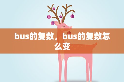 bus的复数，bus的复数怎么变