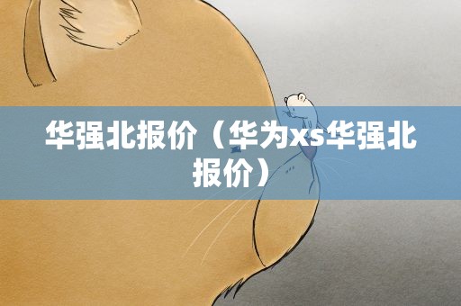 华强北报价（华为xs华强北报价）