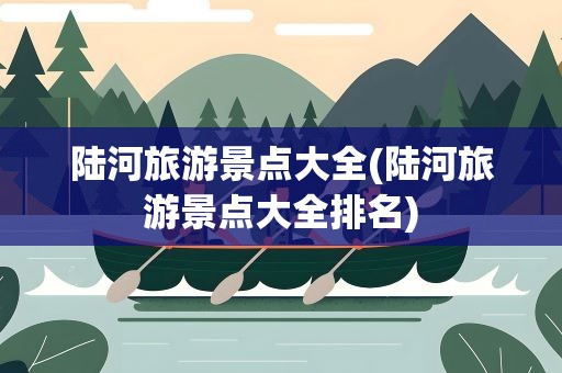 陆河旅游景点大全(陆河旅游景点大全排名)