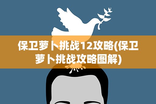 保卫萝卜挑战12攻略(保卫萝卜挑战攻略图解)