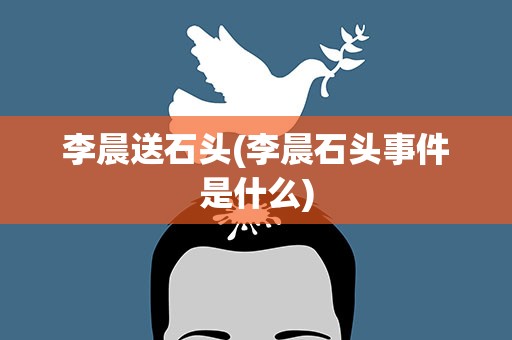 李晨送石头(李晨石头事件是什么)