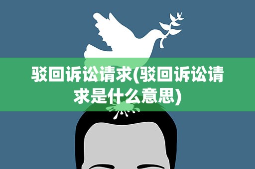 驳回诉讼请求(驳回诉讼请求是什么意思)