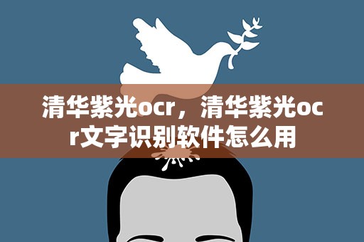 清华紫光ocr，清华紫光ocr文字识别软件怎么用
