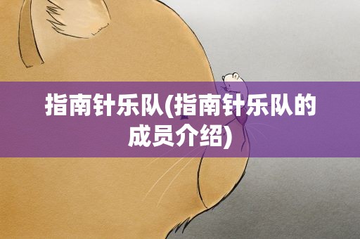 指南针乐队(指南针乐队的成员介绍)
