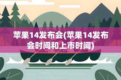 苹果14发布会(苹果14发布会时间和上市时间)
