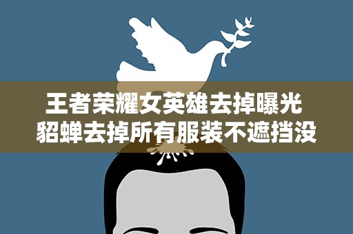 王者荣耀女英雄去掉曝光 貂蝉去掉所有服装不遮挡没有小爱心计算机