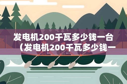 发电机200千瓦多少钱一台（发电机200千瓦多少钱一台班）