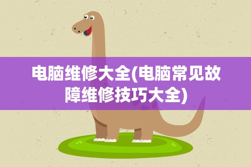 电脑维修大全(电脑常见故障维修技巧大全)