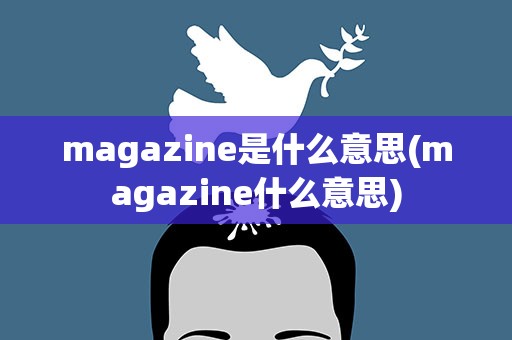 magazine是什么意思(magazine什么意思)
