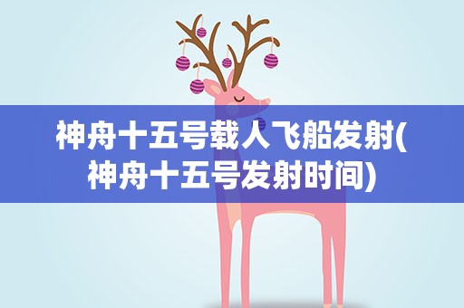 神舟十五号载人飞船发射(神舟十五号发射时间)