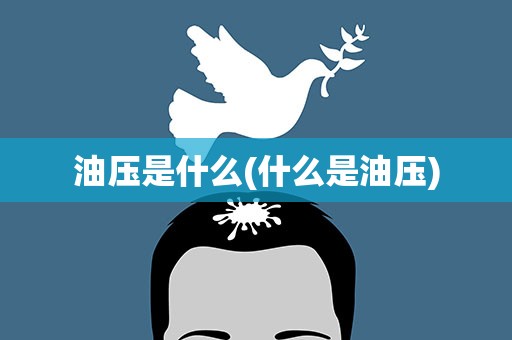 油压是什么(什么是油压)