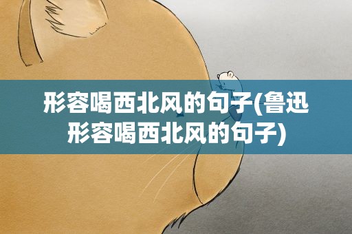 形容喝西北风的句子(鲁迅形容喝西北风的句子)