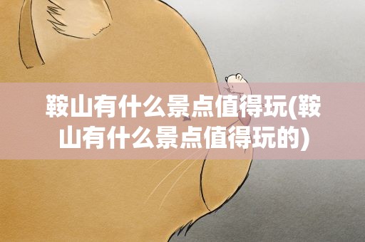 鞍山有什么景点值得玩(鞍山有什么景点值得玩的)