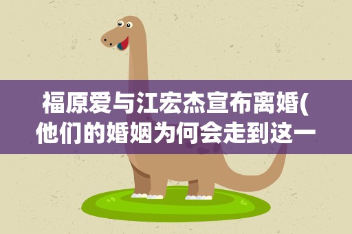 福原爱与江宏杰宣布离婚(他们的婚姻为何会走到这一步)