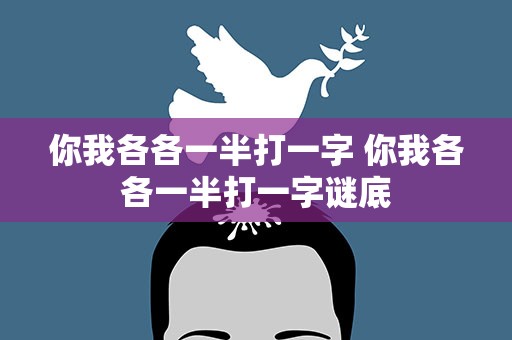 你我各各一半打一字 你我各各一半打一字谜底