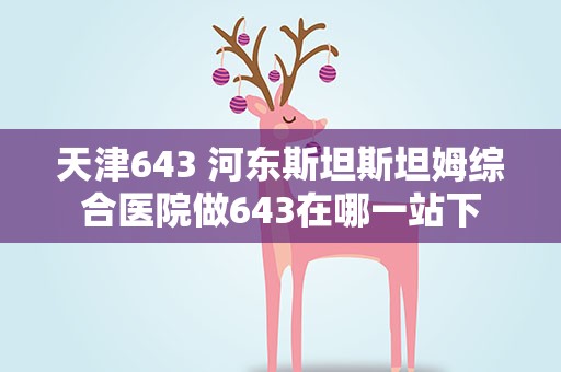 天津643 河东斯坦斯坦姆综合医院做643在哪一站下