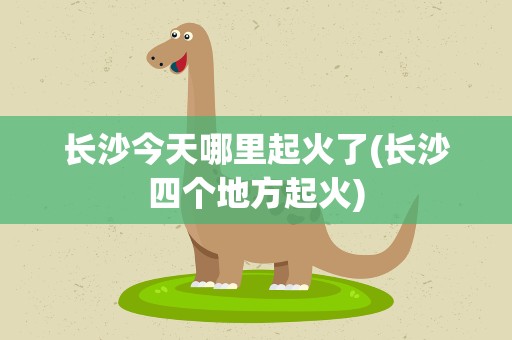 长沙今天哪里起火了(长沙四个地方起火)