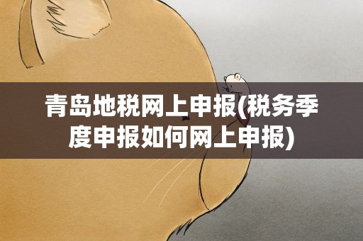 青岛地税网上申报(税务季度申报如何网上申报)