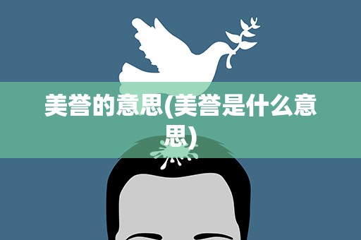 美誉的意思(美誉是什么意思)