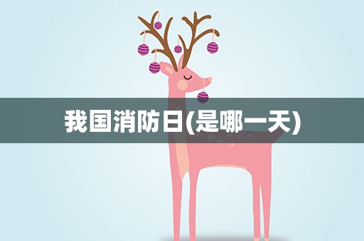 我国消防日(是哪一天)
