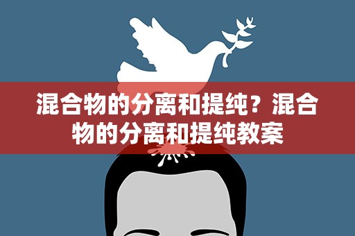 混合物的分离和提纯？混合物的分离和提纯教案