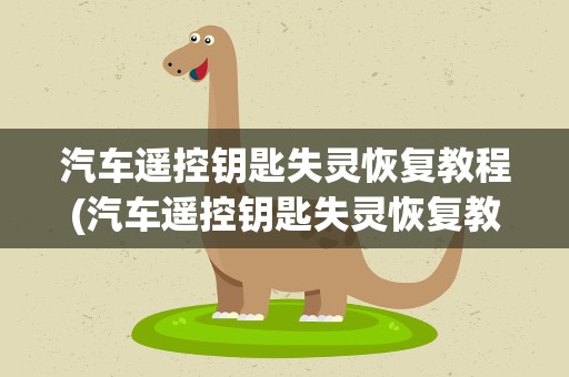 汽车遥控钥匙失灵恢复教程(汽车遥控钥匙失灵恢复教程是怎么样的)