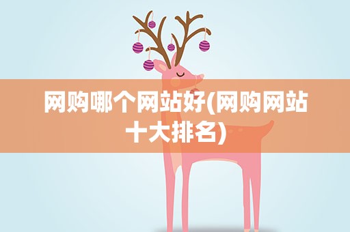 网购哪个网站好(网购网站十大排名)