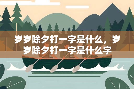 岁岁除夕打一字是什么，岁岁除夕打一字是什么字