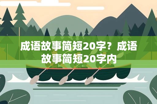 成语故事简短20字？成语故事简短20字内